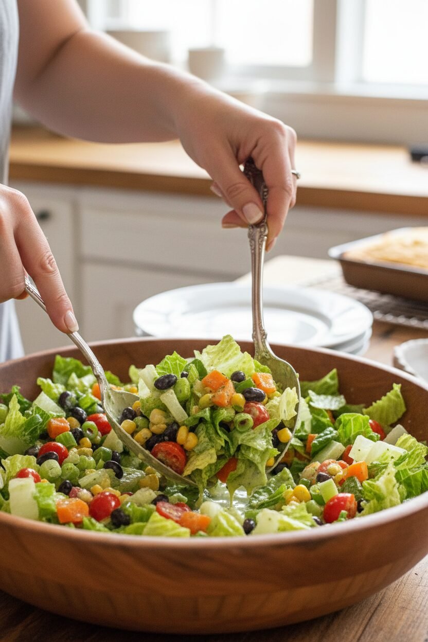Zesty Southwest Salad with Lime Dressing