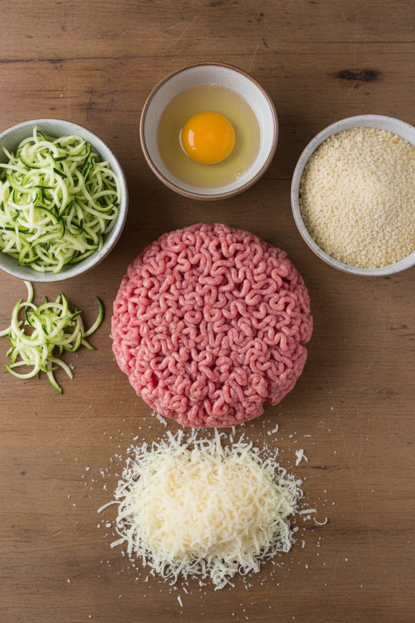 Zucchini Turkey Balls Oven Baked