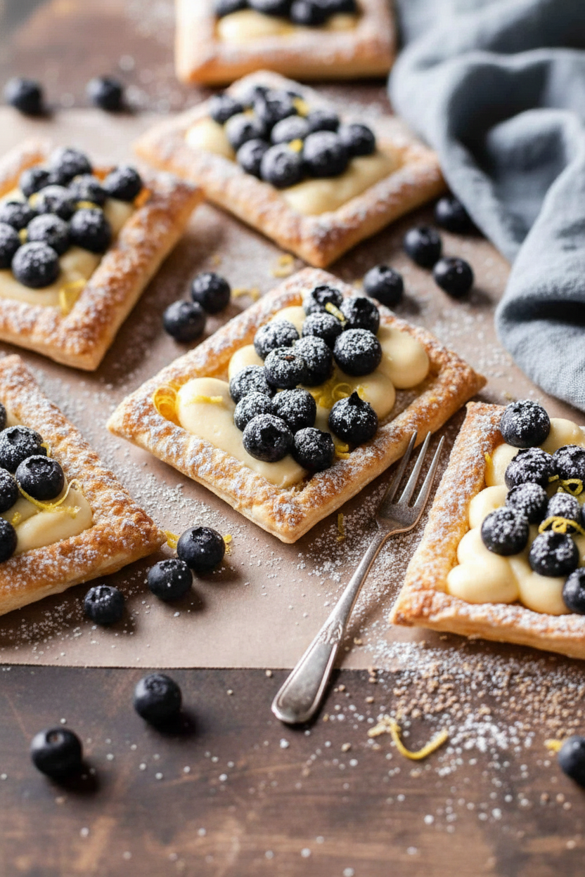 A Bakers Guide to Lemon Blueberry Puff Pastries