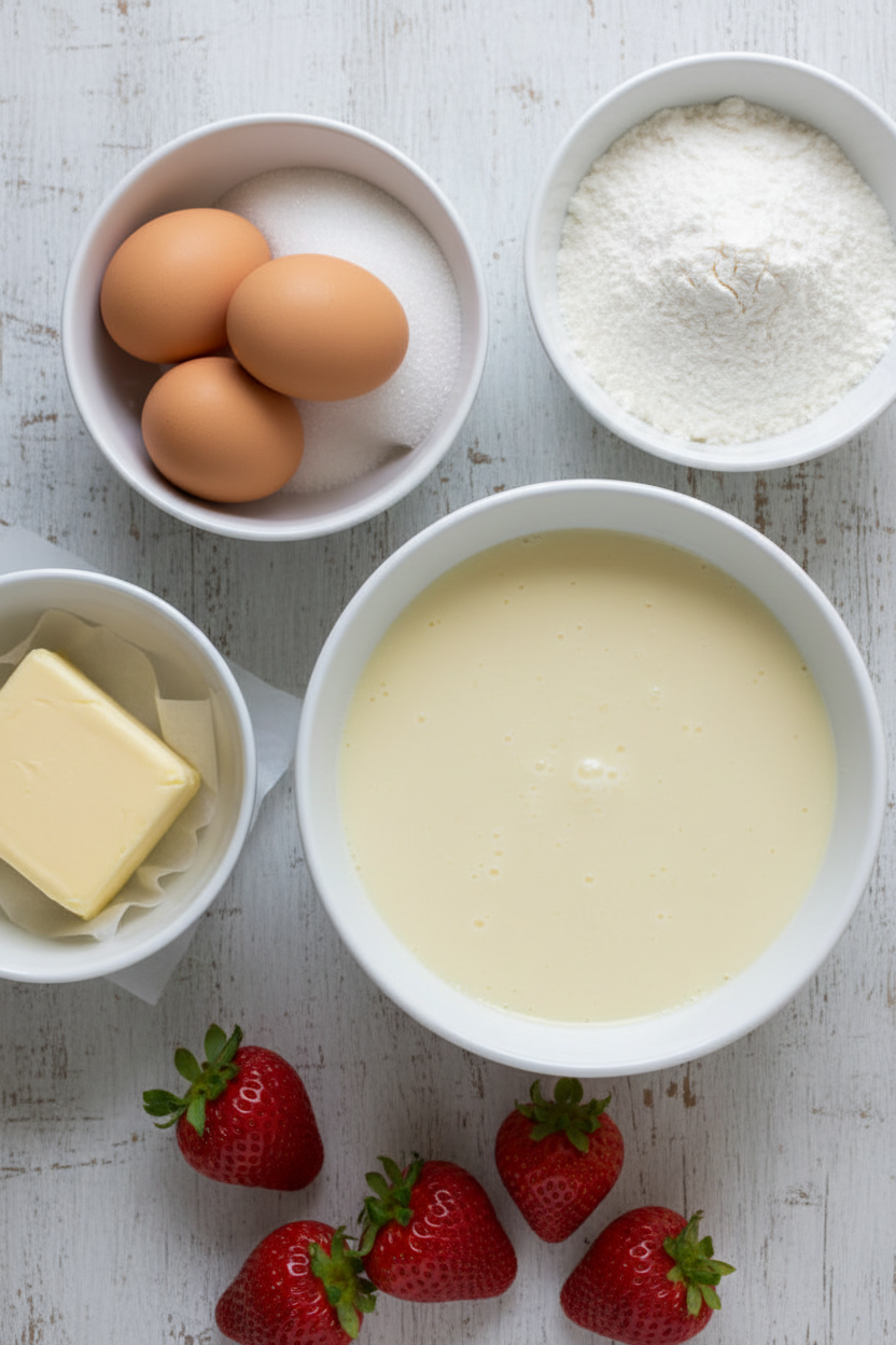 A Bakers Strawberry Winter Cream Cake
