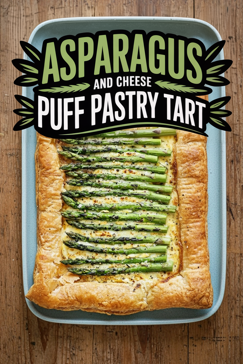 Asparagus and Cheese Puff Pastry Tart