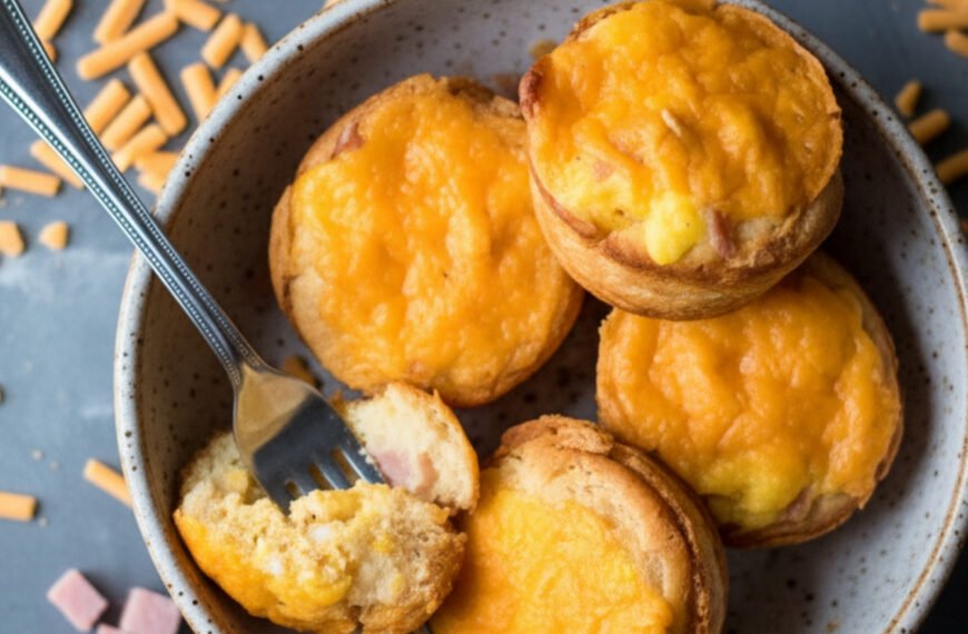 Ham and Egg Breakfast Biscuit Cups