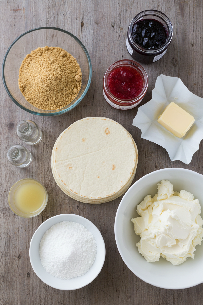 Berry Cheesecake Dessert Tacos