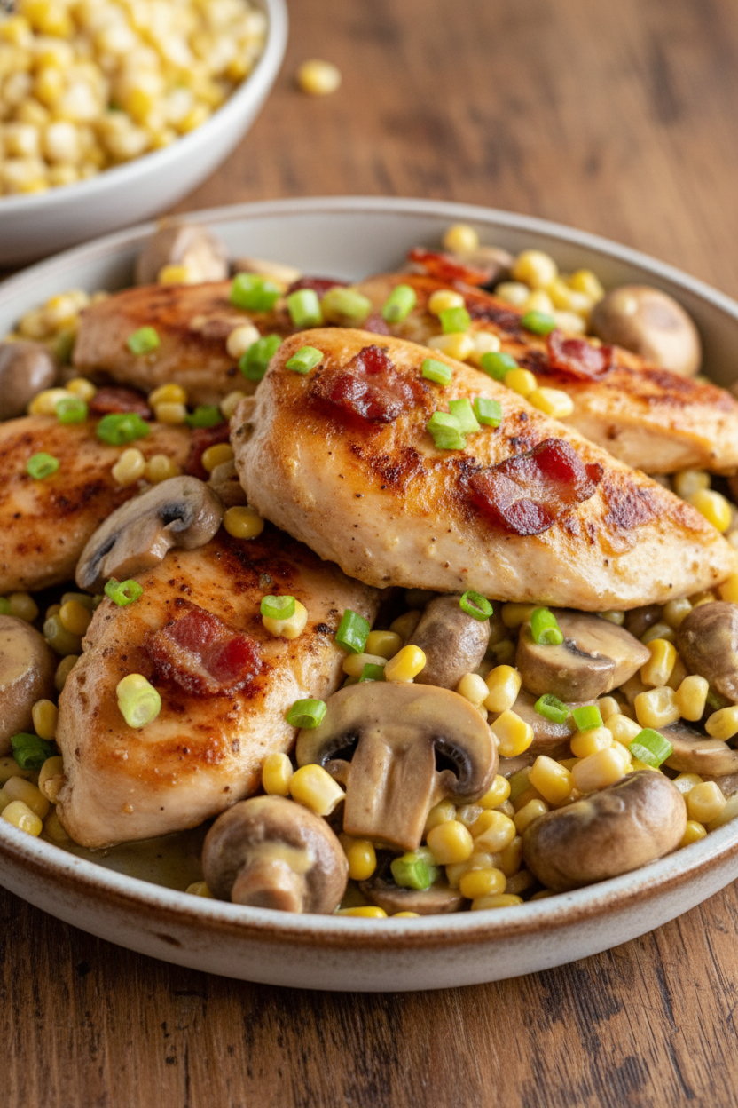 Chef-Tested Honey Mustard Chicken with Bacon and Mushrooms
