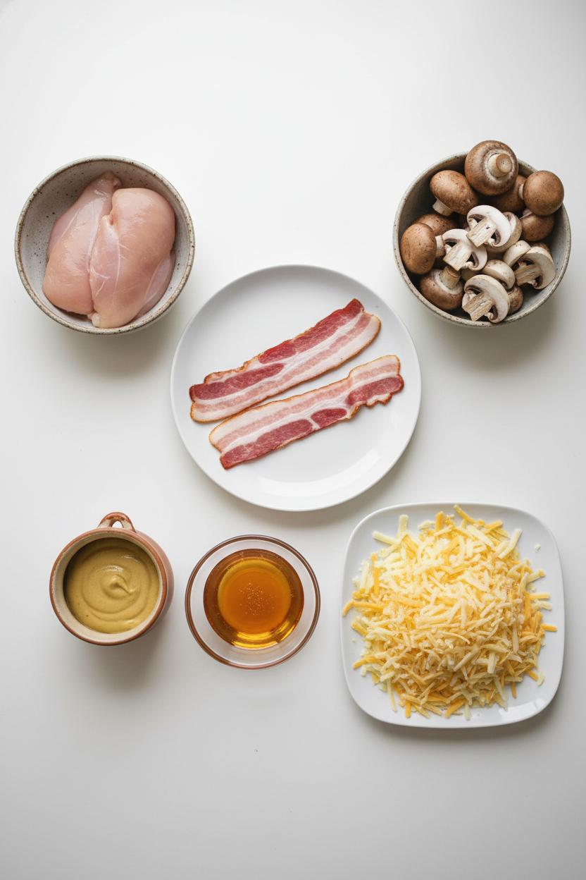 Chef-Tested Honey Mustard Chicken with Bacon and Mushrooms