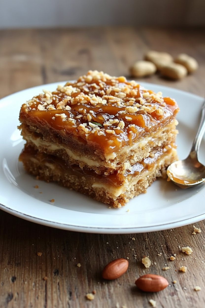 Chewy Caramel Oatmeal Bars Recipe