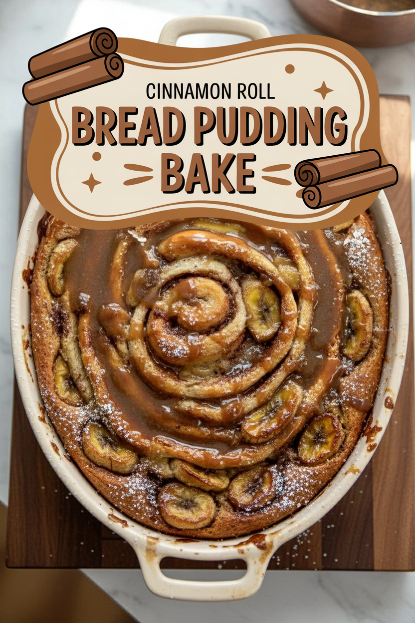 Cinnamon Roll Bread Pudding Bake