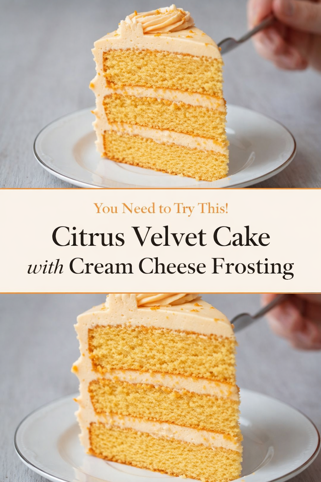 Citrus Velvet Cake with Cream Cheese Frosting