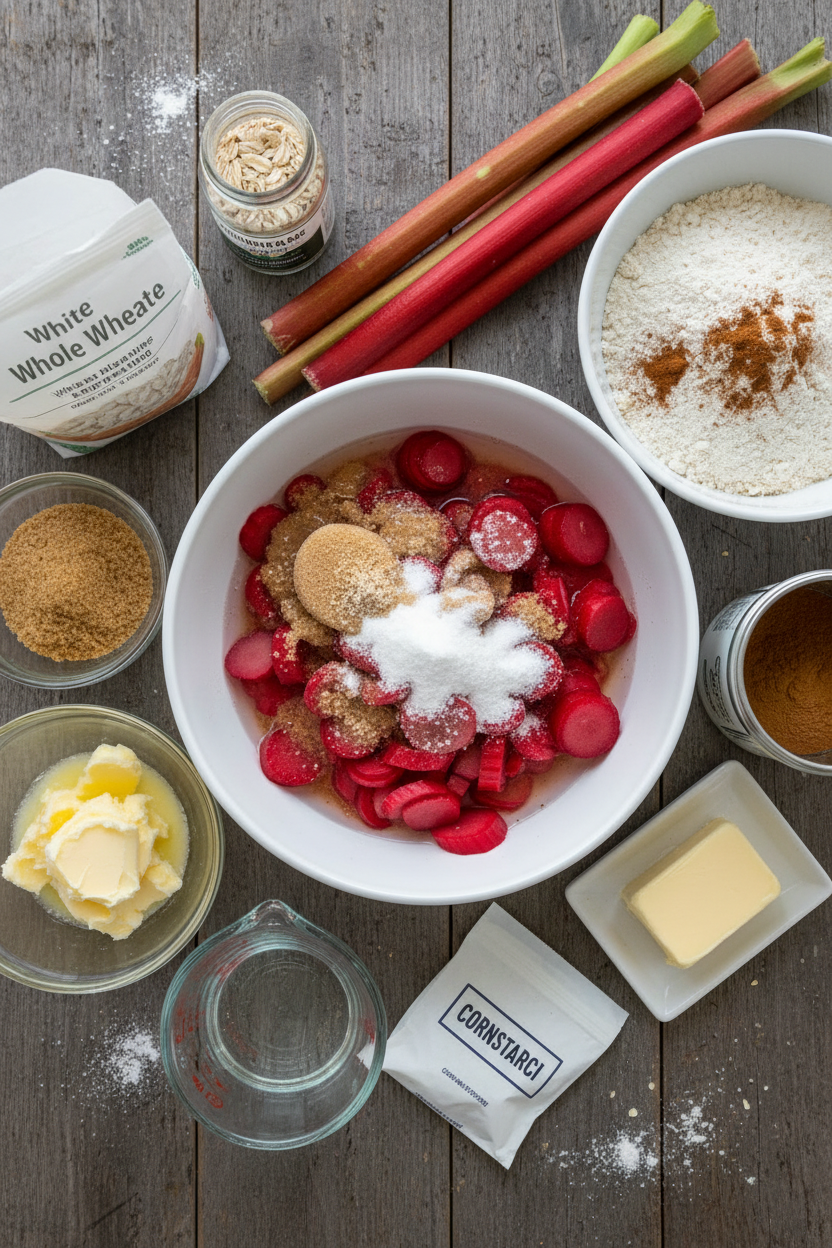 Classic Rhubarb Oat Crisp
