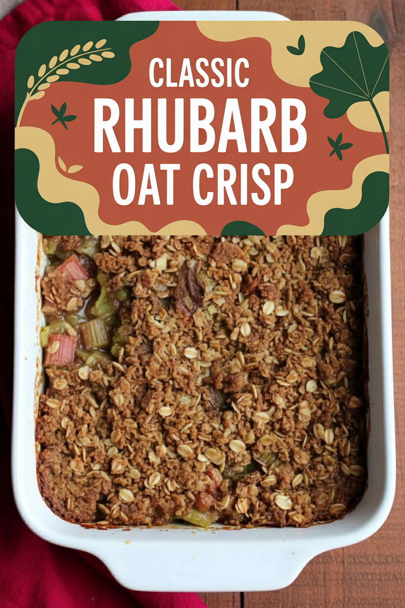 Classic Rhubarb Oat Crisp