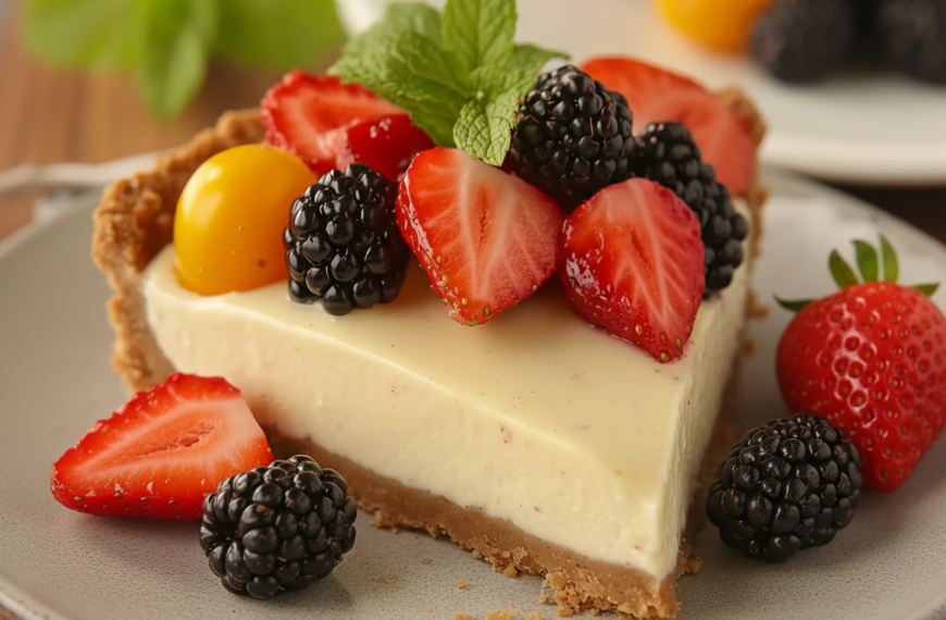 Silky Vanilla Custard Fruit Tart: A Symphony of Creamy and Fresh Flavors Velvet Custard and Berry Tart