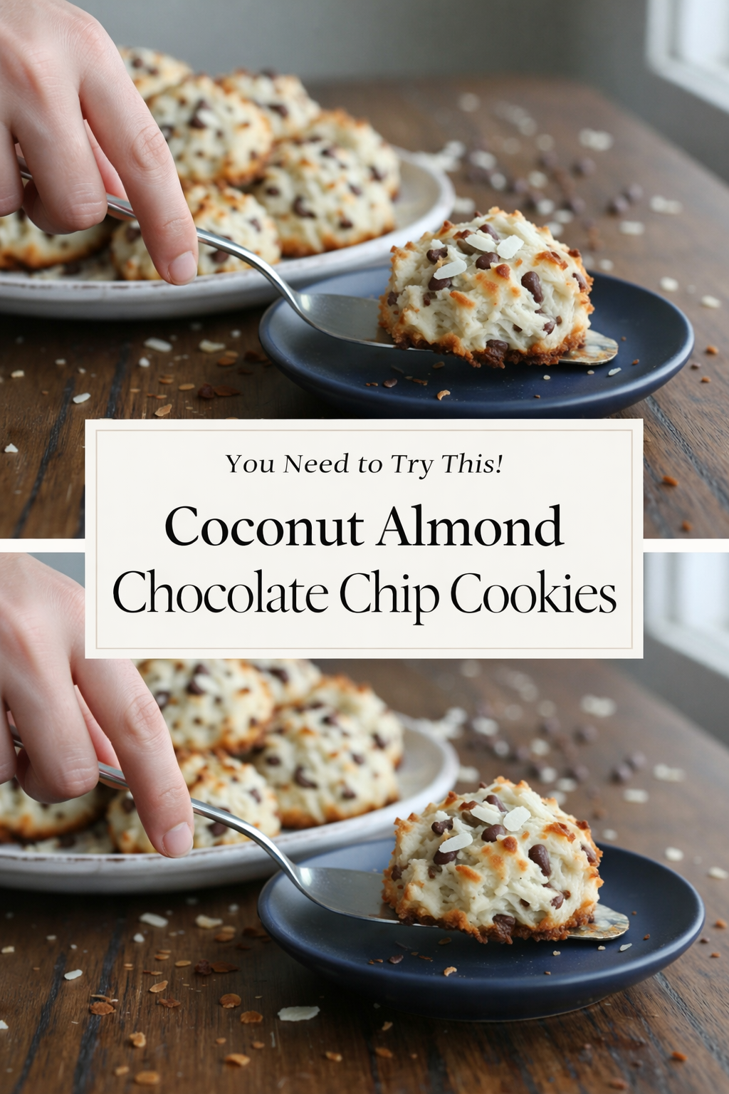 Coconut Almond Chocolate Chip Cookies