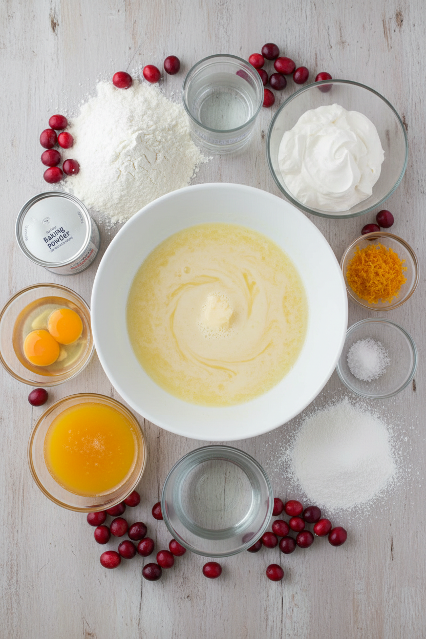Cranberry Orange Bundt Cake with Citrus Glaze