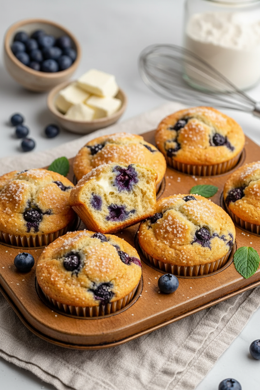 Cream Cheese Blueberry Muffins Recipe