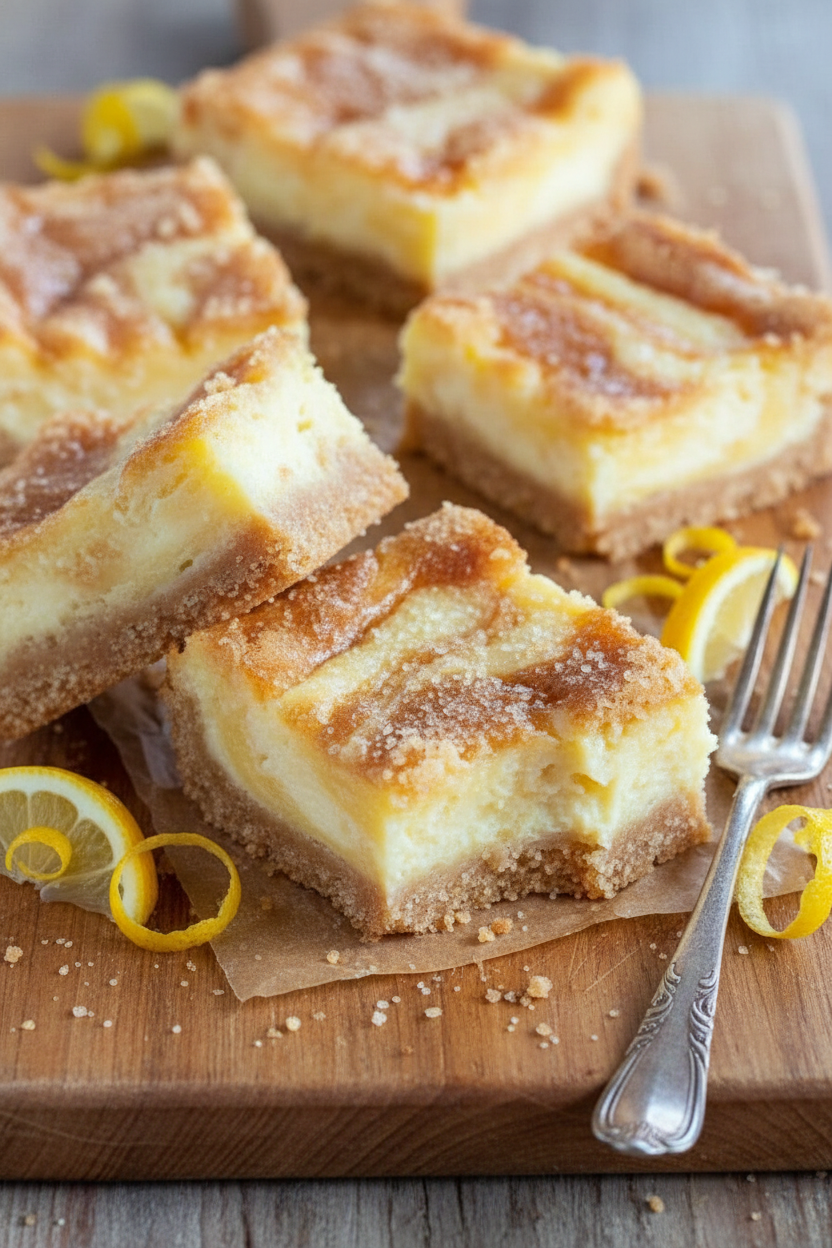 Cream Cheese Butter Cake Bars Recipe