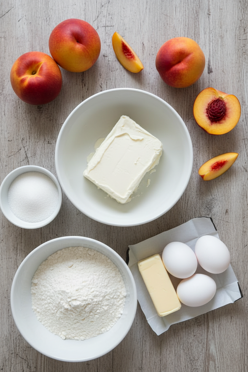 Cream Cheese Filled Peach Cupcakes Recipe