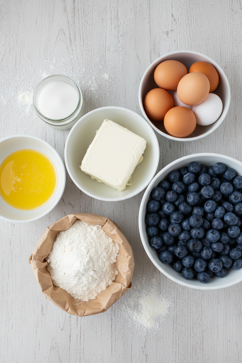 Creamy Blueberry Loaf Cake Recipe