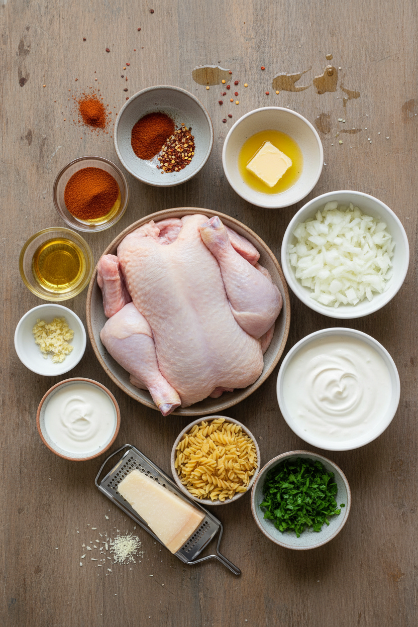 Creamy Cajun Chicken Orzo Skillet