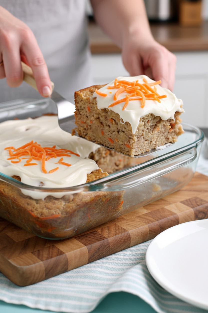 Creamy Carrot Cake Bread Pudding Delight