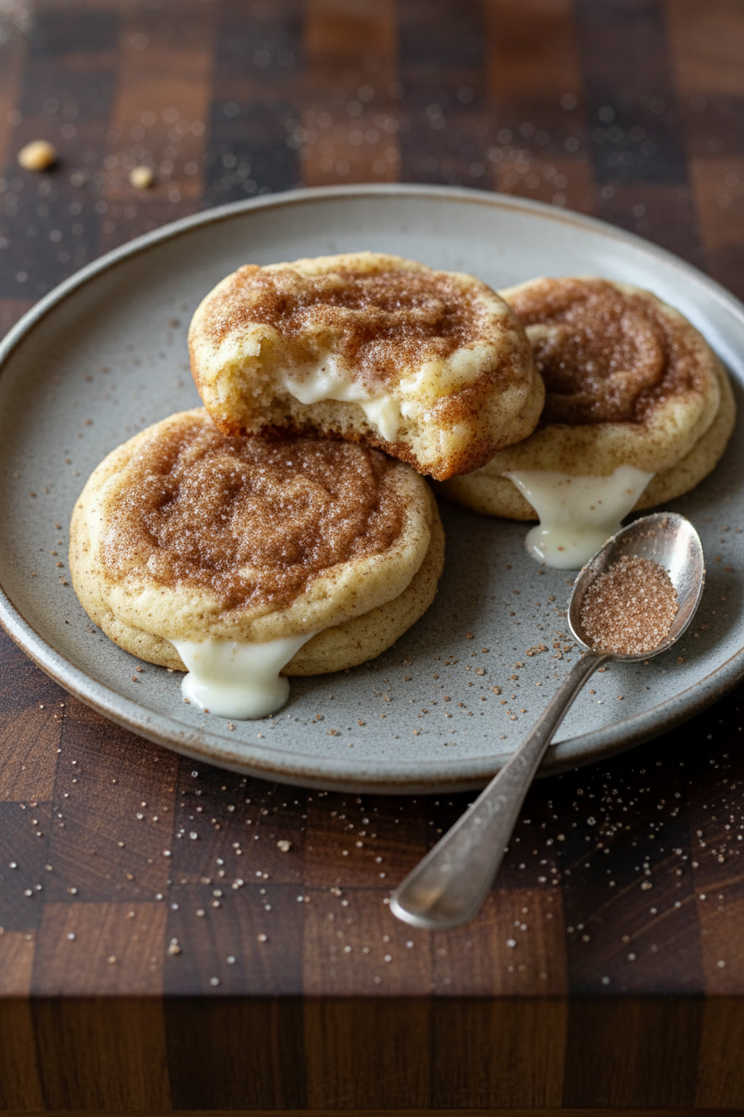 Creamy Cheesecake Stuffed Cinnamon Cookie Recipe
