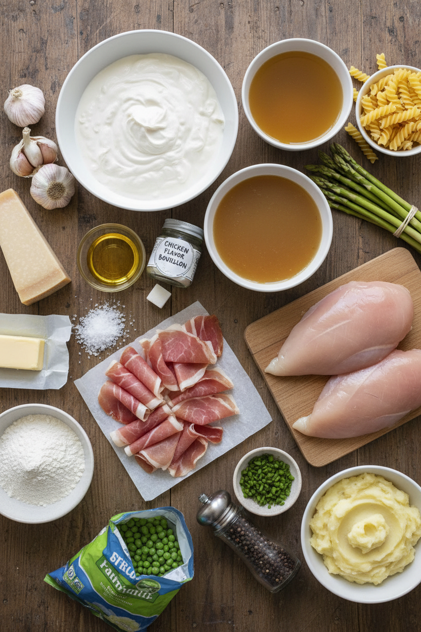 Creamy Chicken and Asparagus Skillet