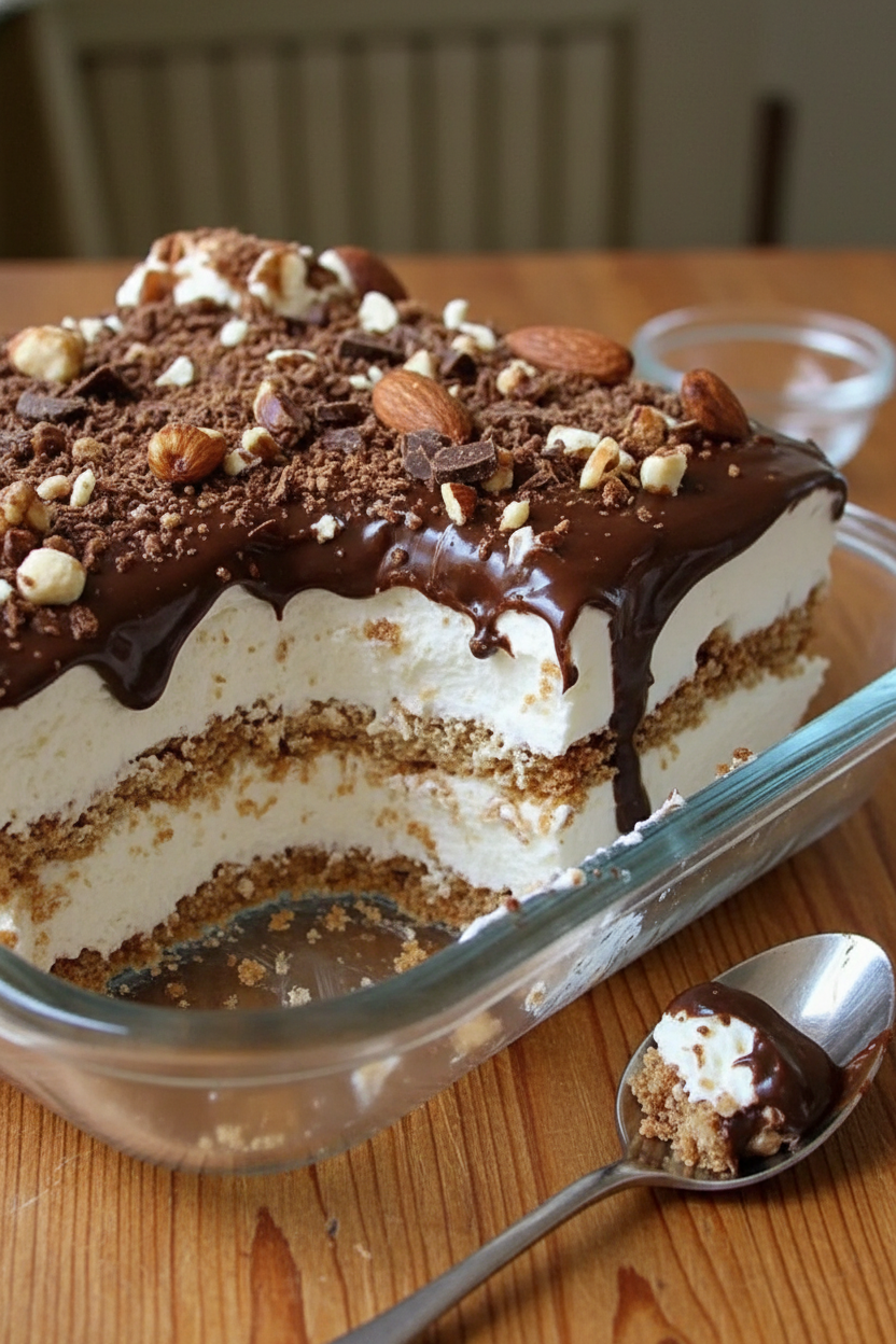 Creamy Chocolate Vanilla Pecan Delight