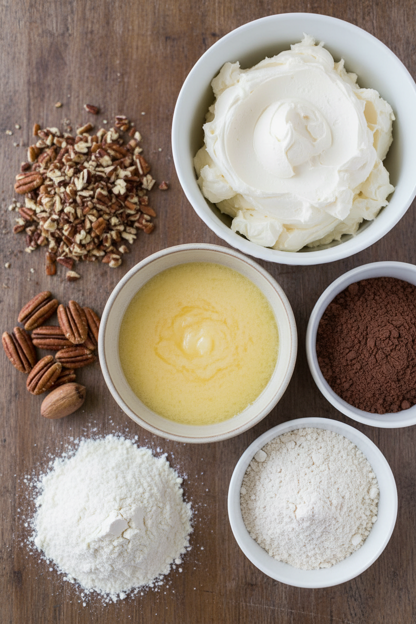 Creamy Chocolate Vanilla Pecan Delight