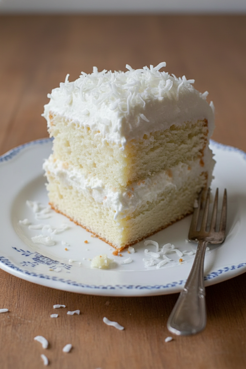 Creamy Coconut Layer Cake Recipe