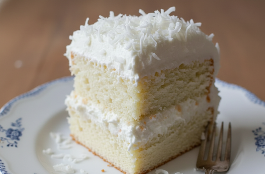 Coconut Cloud Cake Recipe: A Light and Fluffy Tropical Dessert Pillowy Coconut Dream Cake
