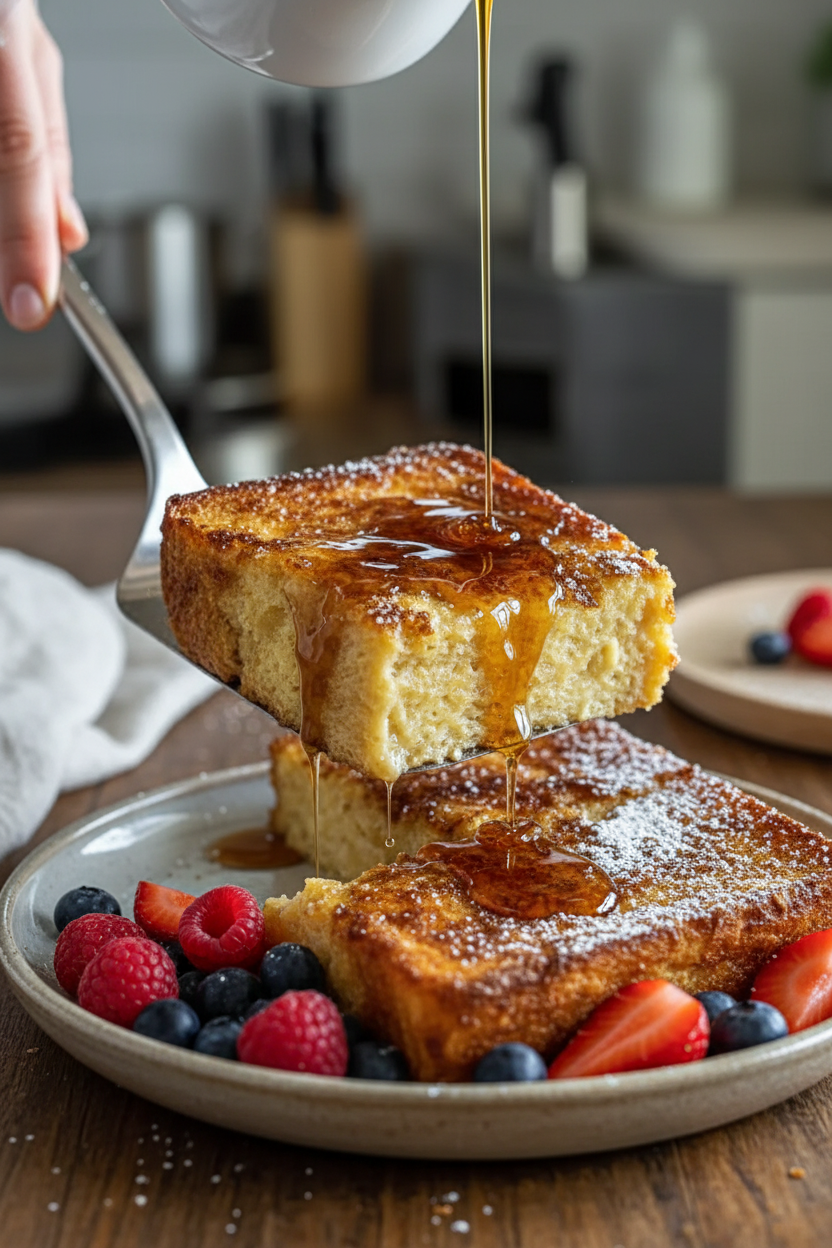 Creamy Custard French Toast Bake