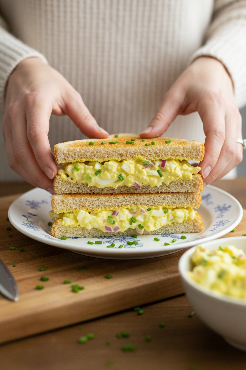 Creamy Egg Salad Sandwich Recipe