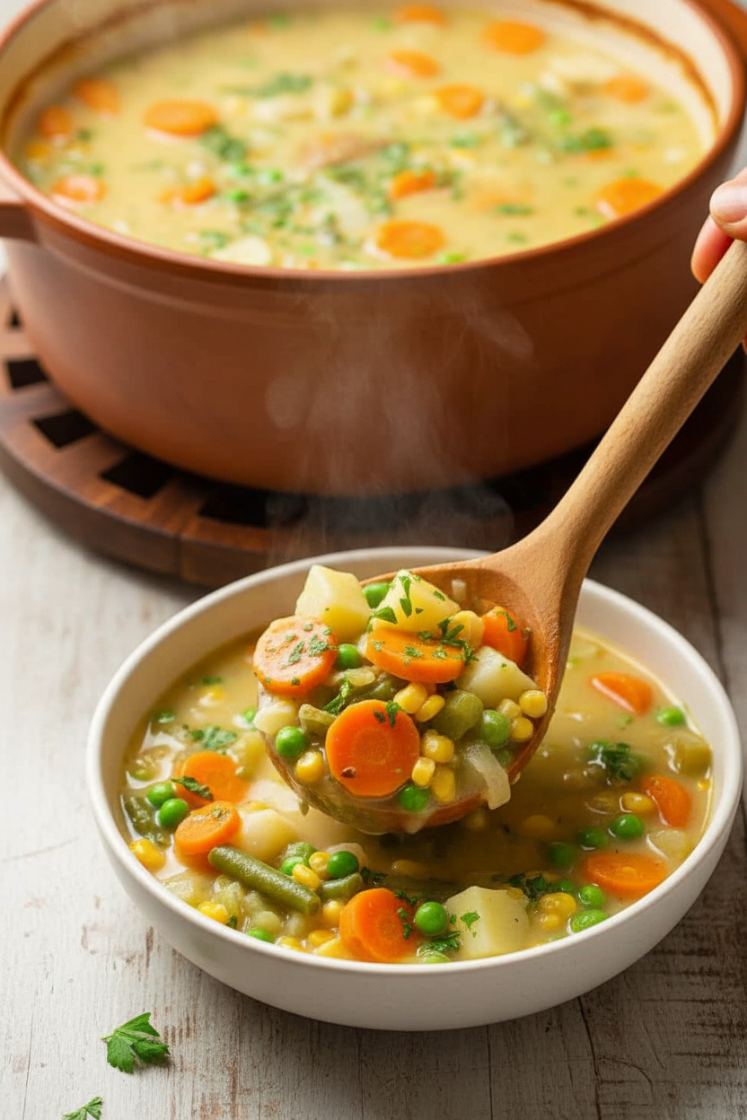 Creamy Garden Vegetable Chowder