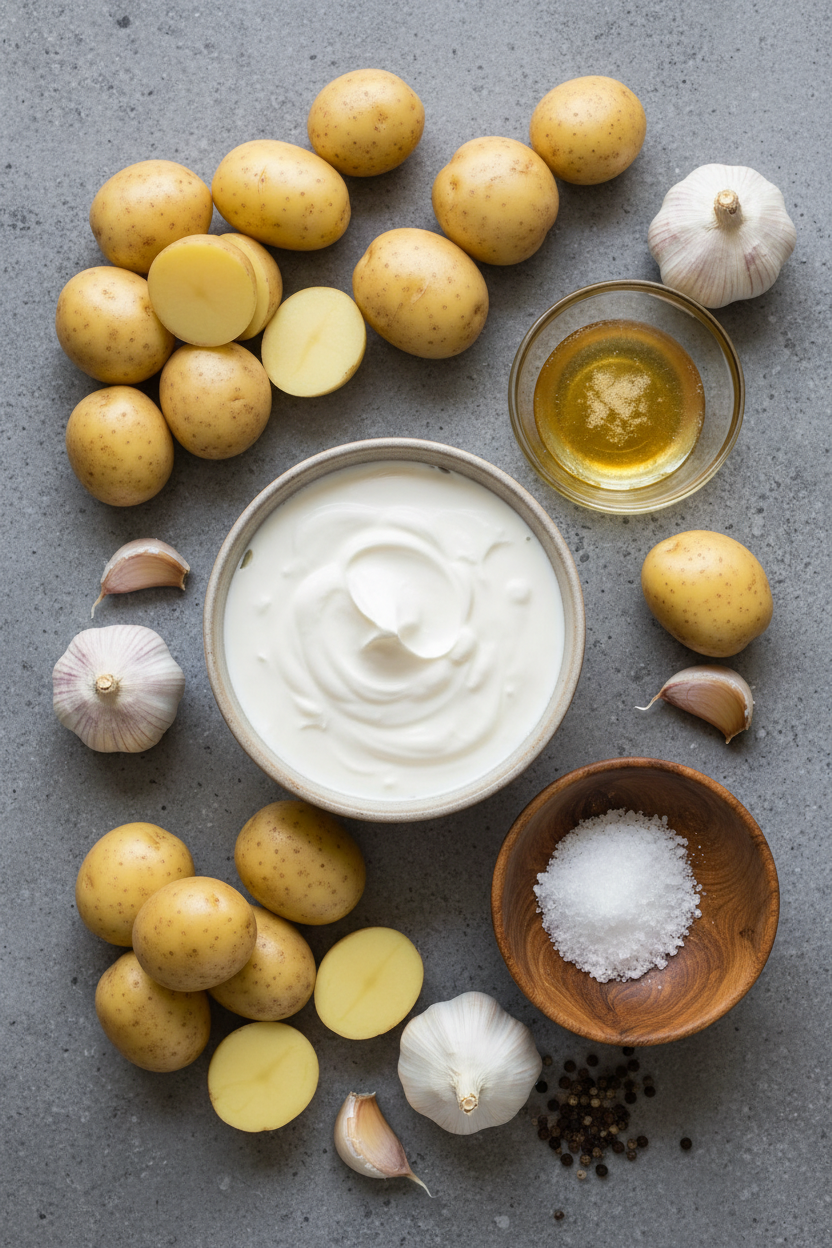 Creamy Garlic Parmesan Potatoes Recipe