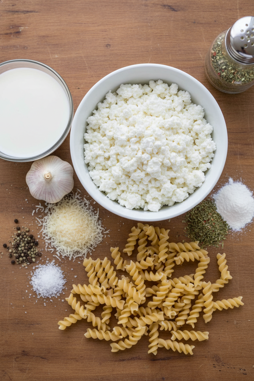 Creamy High-Protein Cottage Cheese Alfredo