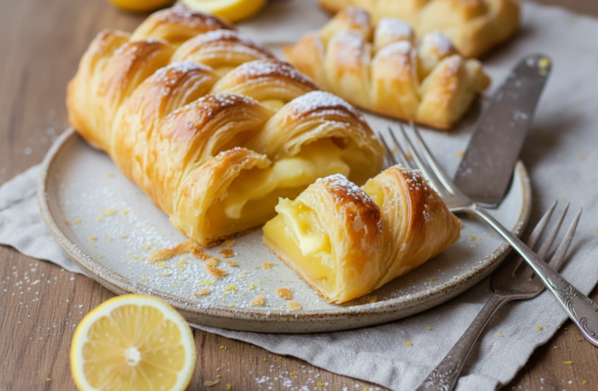 Creamy Lemon Puff Pastry Braid Recipe