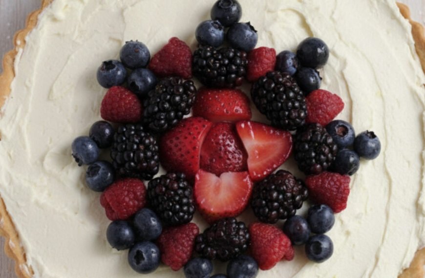 Lemon Mascarpone Tart with Fresh Berries