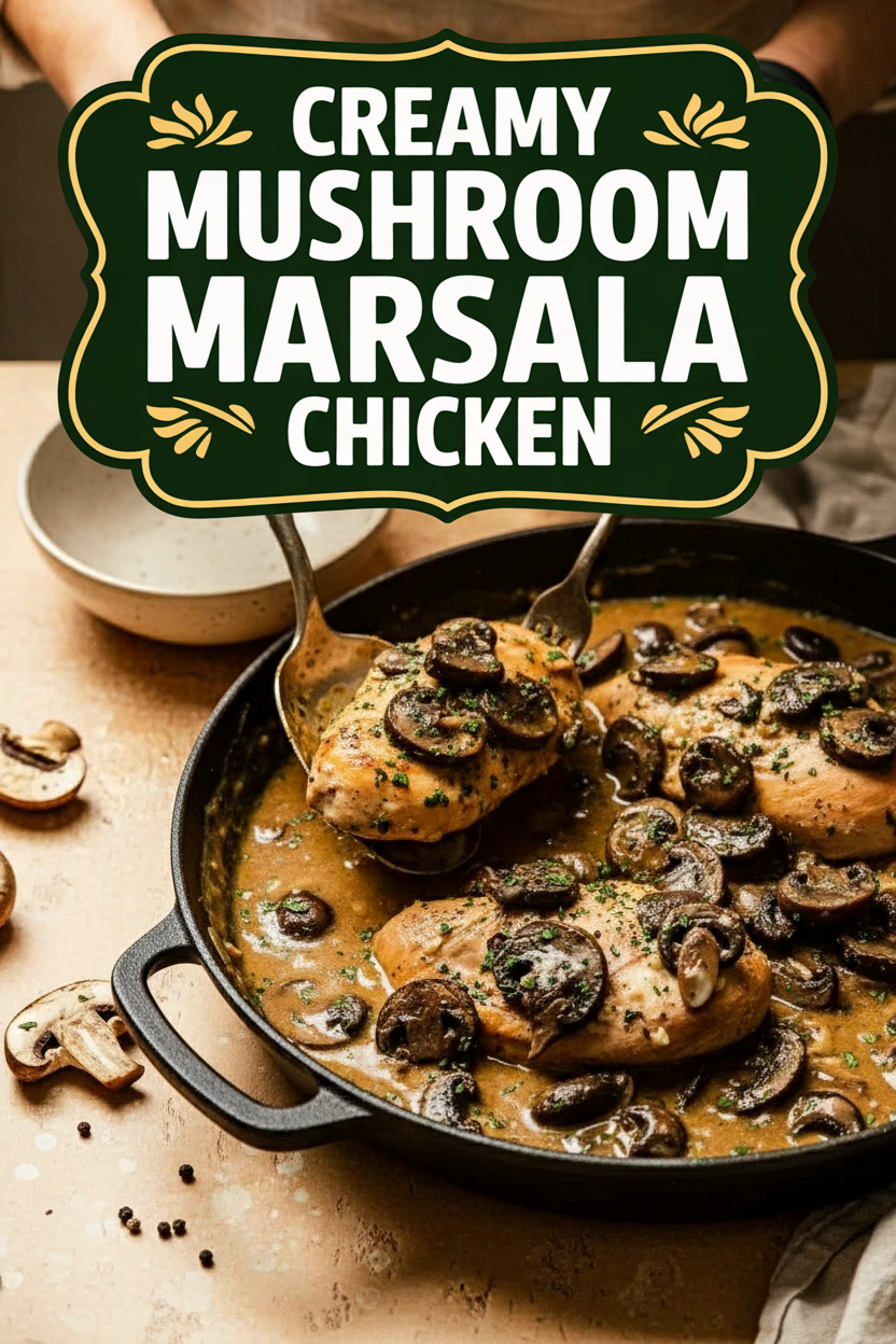 Creamy Mushroom Marsala Chicken