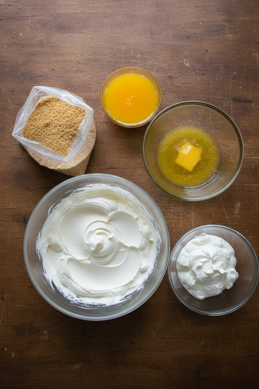 Creamy Orange Cheesecake with a Graham Cracker Crust