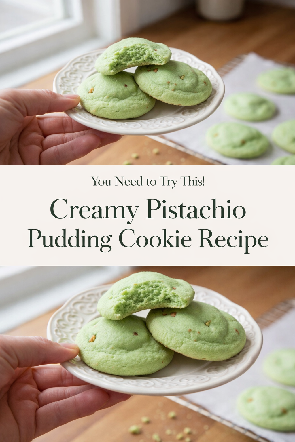 Creamy Pistachio Pudding Cookie Recipe