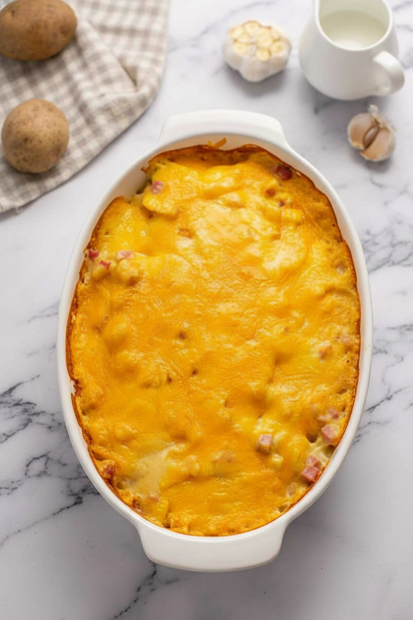 Creamy Potato and Ham Casserole