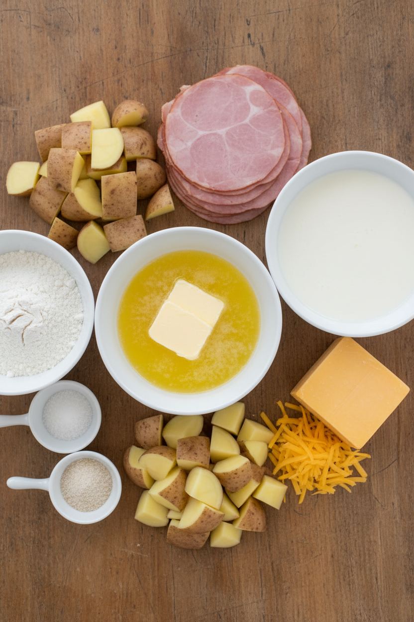 Creamy Potato and Ham Casserole