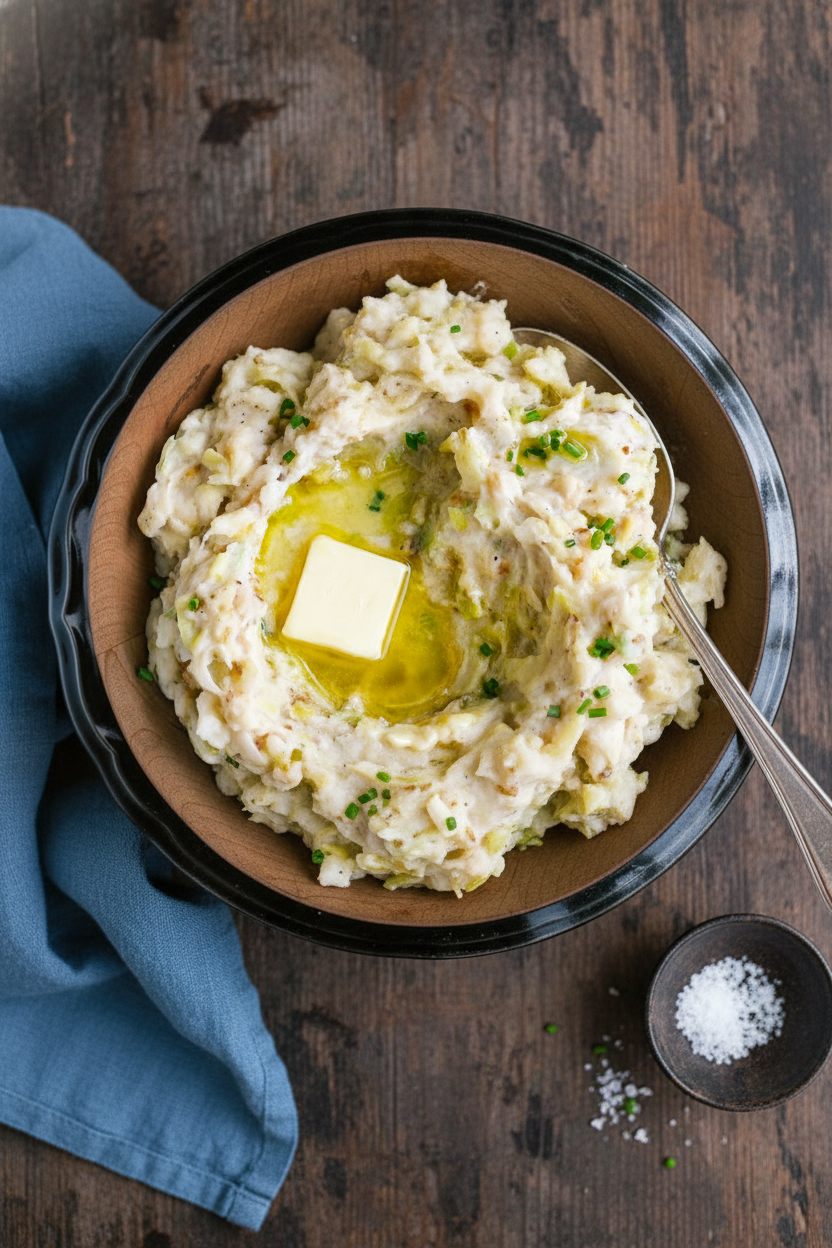 Creamy Potato and Leek Colcannon