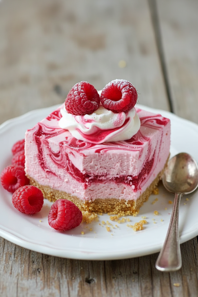 Creamy Raspberry Swirl Cheesecake Recipe