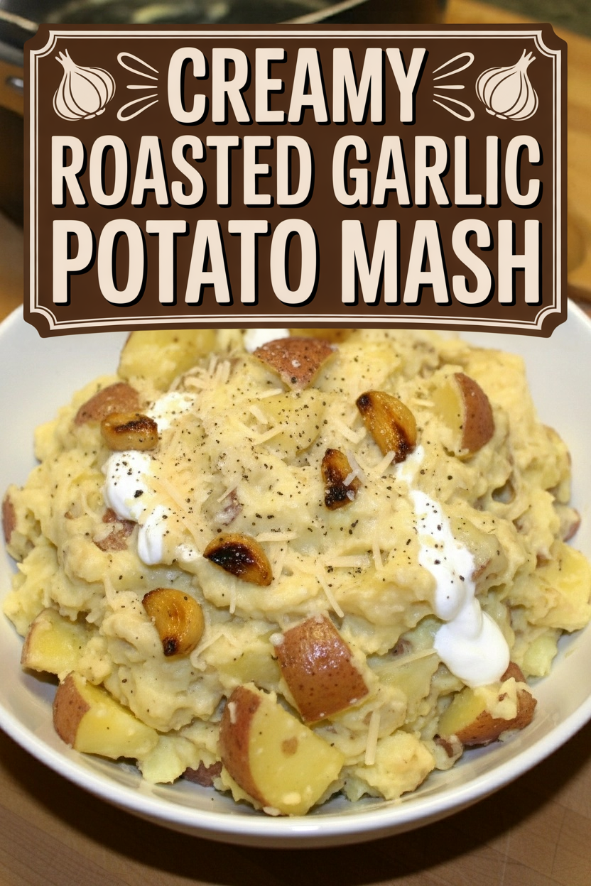 Creamy Roasted Garlic Potato Mash