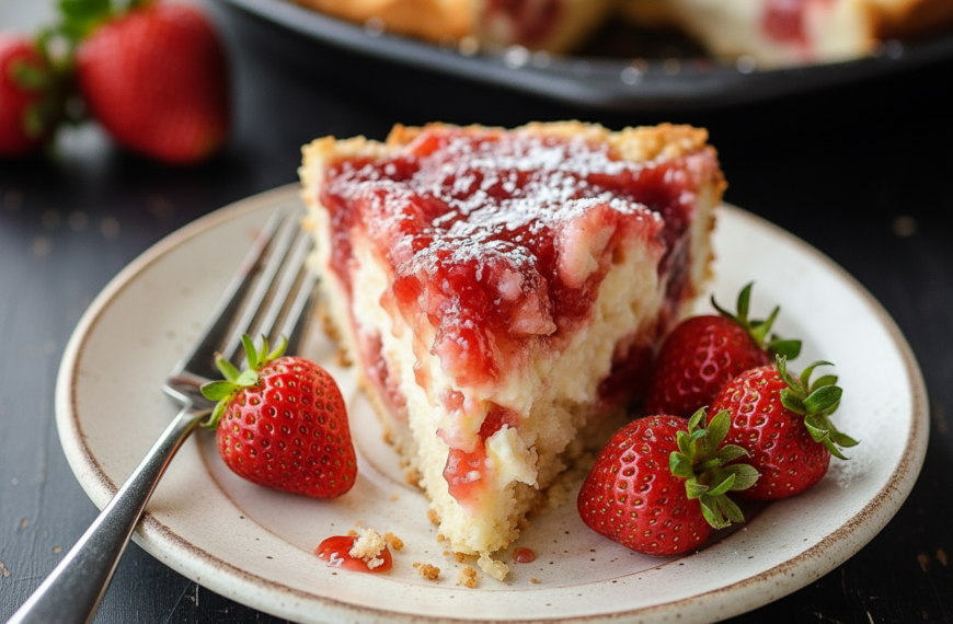 Creamy Strawberry Cake Bake Recipe