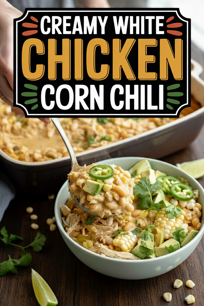 Creamy White Chicken Corn Chili