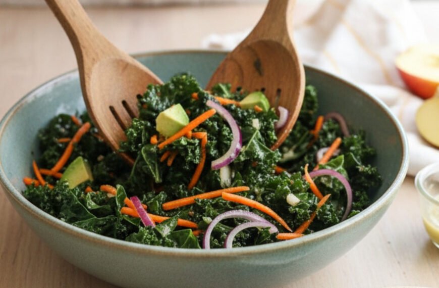 Crisp Kale and Apple Cider Salad