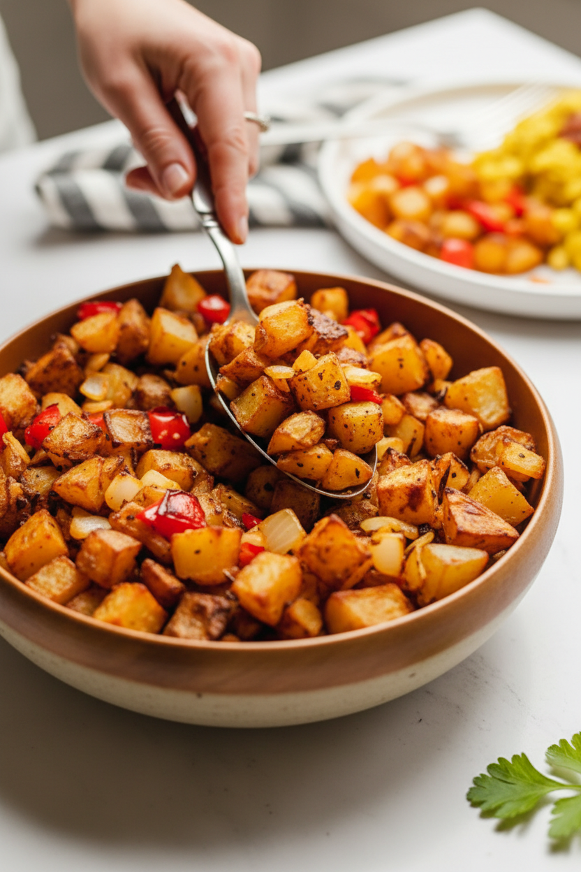 Crispy Air Fryer Onion Home Fries