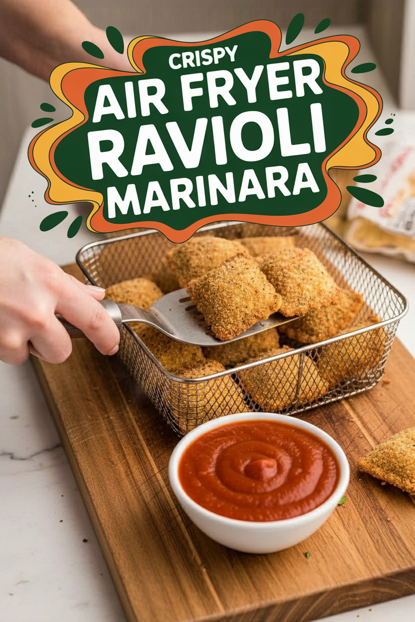 Crispy Air Fryer Ravioli Marinara