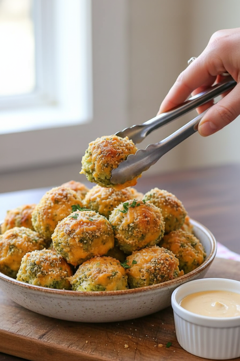 Crispy Broccoli Cheese Bites
